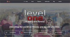 Desktop Screenshot of levelonetrainingandfitness.com